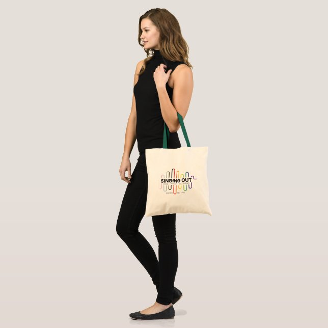 Singing Out Tote Bag (Front (Model))
