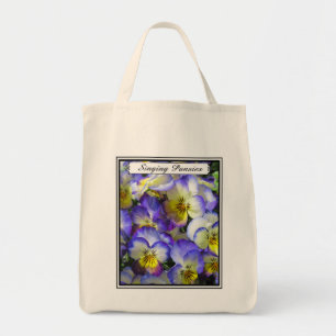 Singing Pansies - Grocery Tote