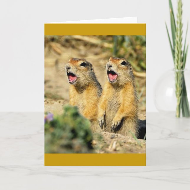 Singing Prairie Dogs Card (Front)