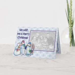 Singing Snowmen Holiday Card