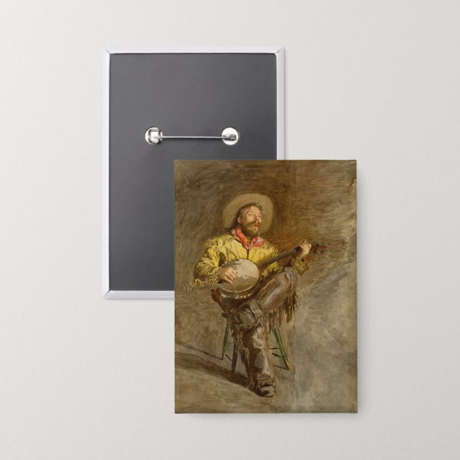 Singing Spanish Cowboy w Banjo Playing Trail Song (Front/Back)