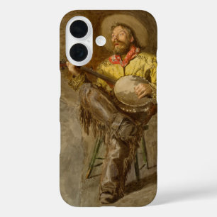 Singing Spanish Cowboy w Banjo Playing Trail Song iPhone 16 Case