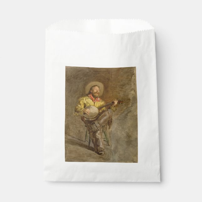 Singing Spanish Cowboy w Banjo Playing Trail Song Favour Bags (Front)
