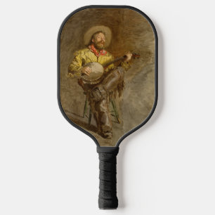 Singing Spanish Cowboy w Banjo Playing Trail Song Pickleball Paddle