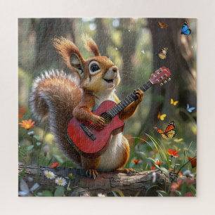 Singing Squirrel Jigsaw Puzzle