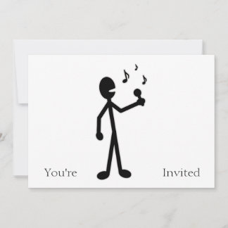Singing Stick Figure Invitation