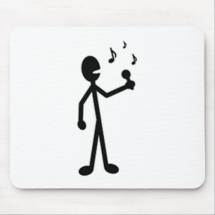 Singing Stick Figure Mouse Mat