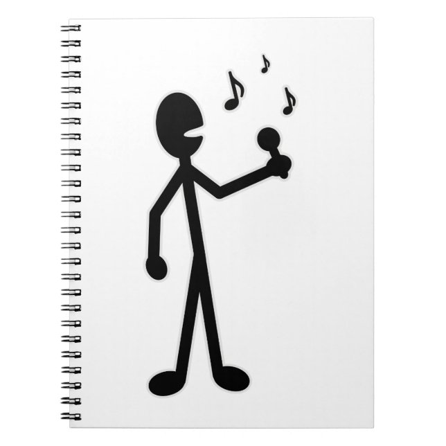 Singing Stick Figure Notebook (Front)