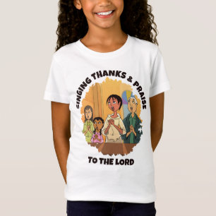 SINGING THANKS AND PRAISE Mum Daughter Kids T-Shirt