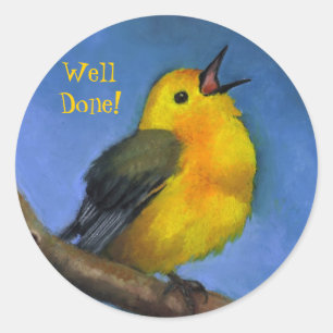 Singing Warbler: Well Done! Art on Stickers