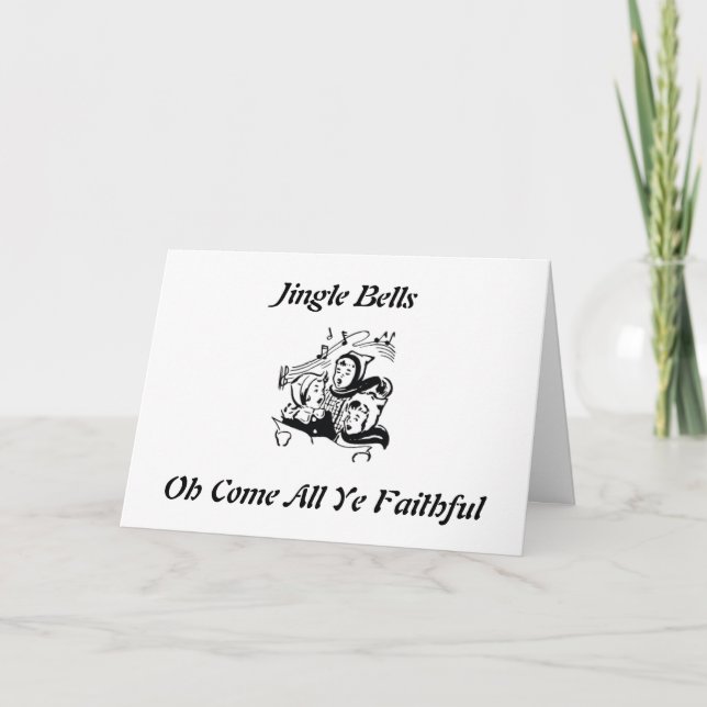 **SINGING YOUR CHRISTMAS WISH** JUST FOR "YOU" CARD (Front)