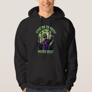Singing Zombies Never Rest - For Rockstars & Music Hoodie