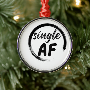 Single AF Metal Tree Decoration