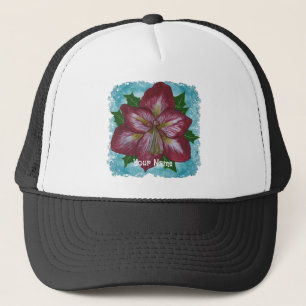 Single Amaryllis Trucker Hat