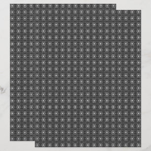 Single B&W Med. TIle 2-Sided Scrapbook Paper Page