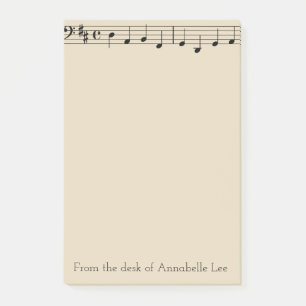 Single Bar of Music Post-it Notes