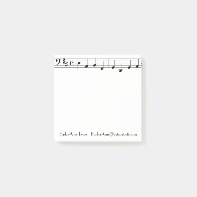 Single Bar Post-it Notes (Front)