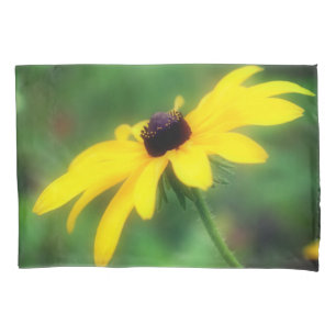 Single Black Eyed Susan Daisy Flower Pillowcase