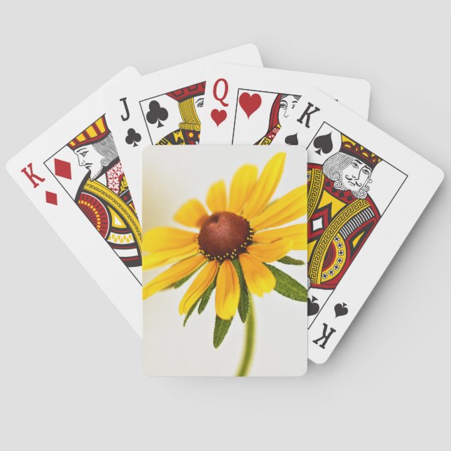 Single Black-Eyed Susan Playing Cards (Back)