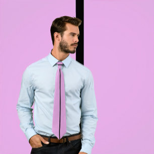 Single Black Stripe on Plum Tie