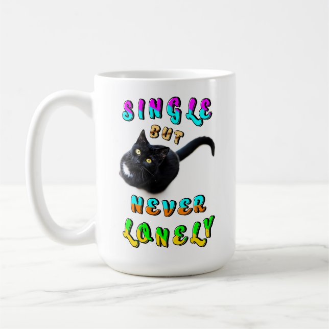 Single But Never Lonely Coffee Mug (Left)