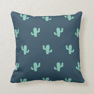 Single Cactus Pattern Cushion