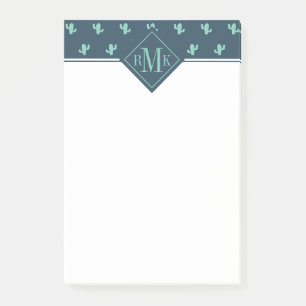 Single Cactus Pattern Post-it Notes