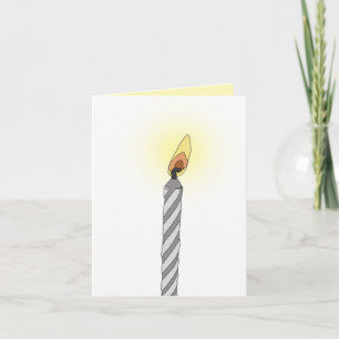 "single candle" birthday greeting card