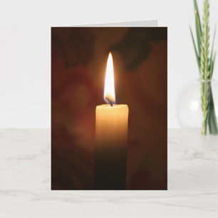 Single Candle Card
