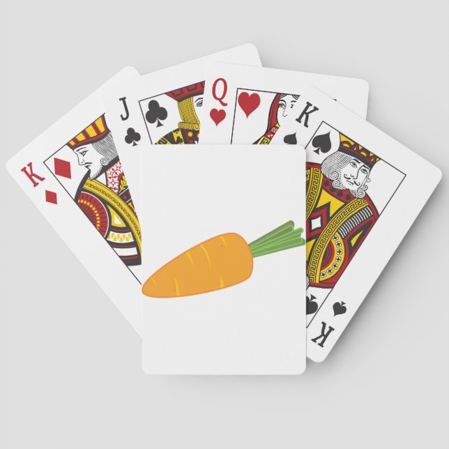 Single Carrot Playing Cards (Back)