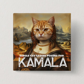 Single Cat Ladies  for Kamala Button