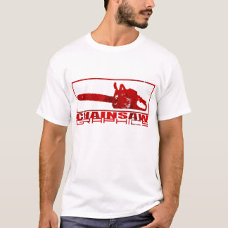 Single Chainsaw Graphics logo T-Shirt