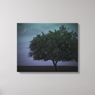 Single Country Tree Canvas Print
