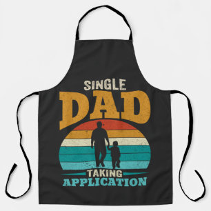 Single Dad Taking Application Apron