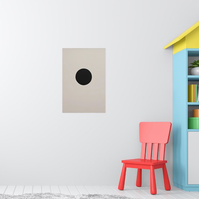 Single Dash Art - Sparse Mark in Negative Space Poster (Nursery 1)