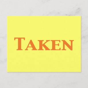 Single Dating or Taken Gifts Postcard