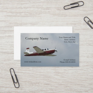Single Engine Plane Business Card