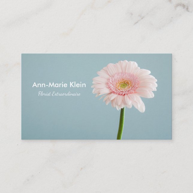 Single flower business card (Front)
