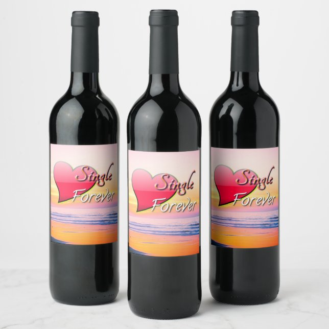 Single Forever Wine Label (Bottles)