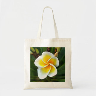 Single Frangipani Blossom Realism Art Tote Bag
