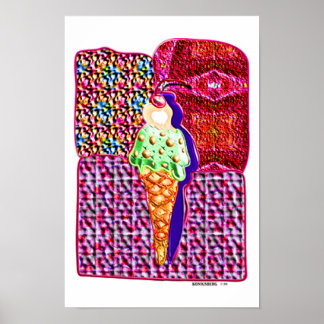 single ice cream cone 1 poster
