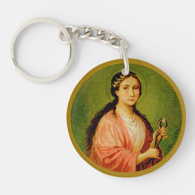 Single Image St. Apollonia (BLA 001) Acrylic Key Ring (Front)