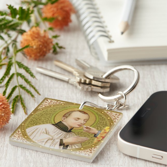 Single Image St. Stanislaus Kostka (SNV 25) Key Ring (Front Right)