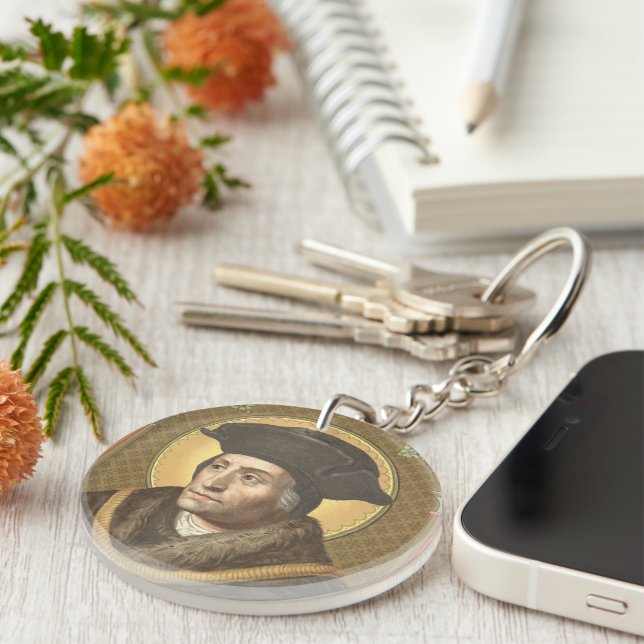 Single Image St. Thomas More (SAU 026) Key Ring (Front Right)