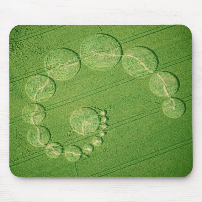 Single Julia Crop Circle Mouse Mat (Front)