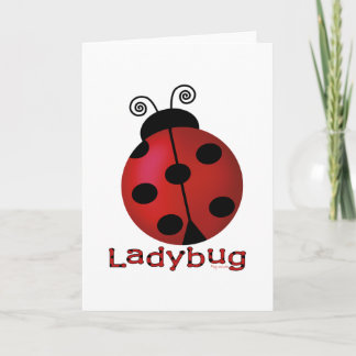 Single Ladybug Card