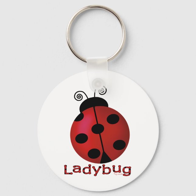 Single Ladybug Key Ring (Front)