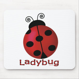 Single Ladybug Mouse Mat