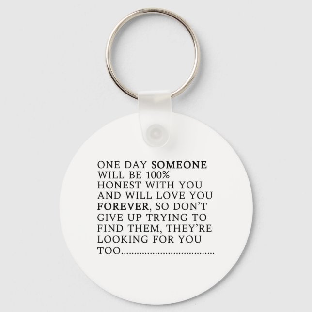 Single Love Valentines Day Galentines Friends Key Ring (Front)