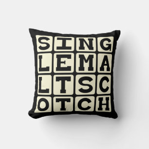 Single Malt Scotch, Alcohol Drink Cushion